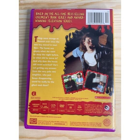 R.L. Stines Goosebumps The Ghost Next Door DVD Kids Mystery Adventure Purple - Picture 2 of 4